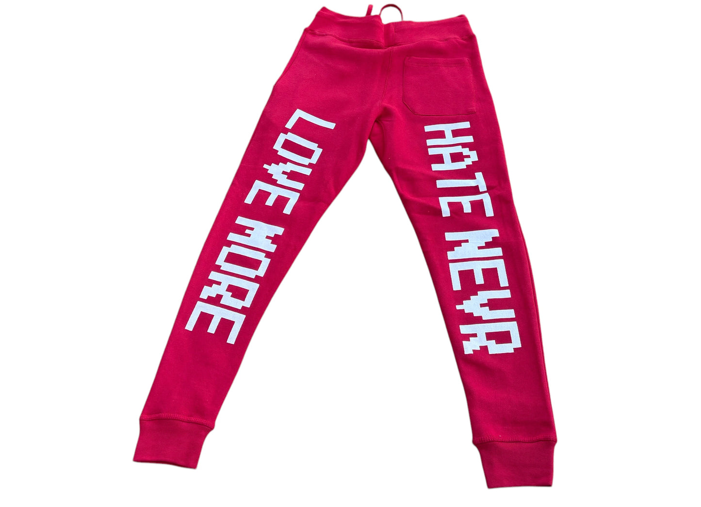 Digital Love Unisex Sweatpants - Casual Hoodie with Graphic Text, Comfortable Fit