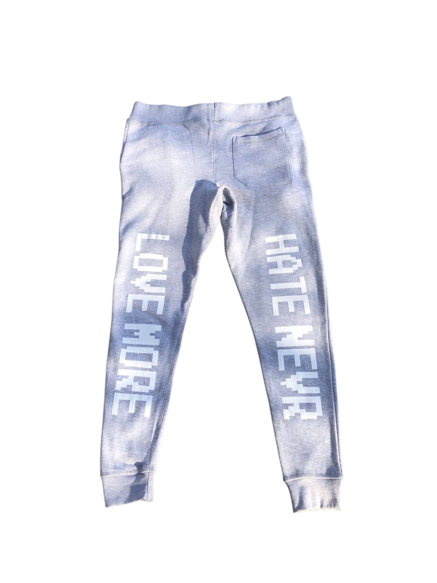 Digital Love Unisex Sweatpants - Casual Hoodie with Graphic Text, Comfortable Fit