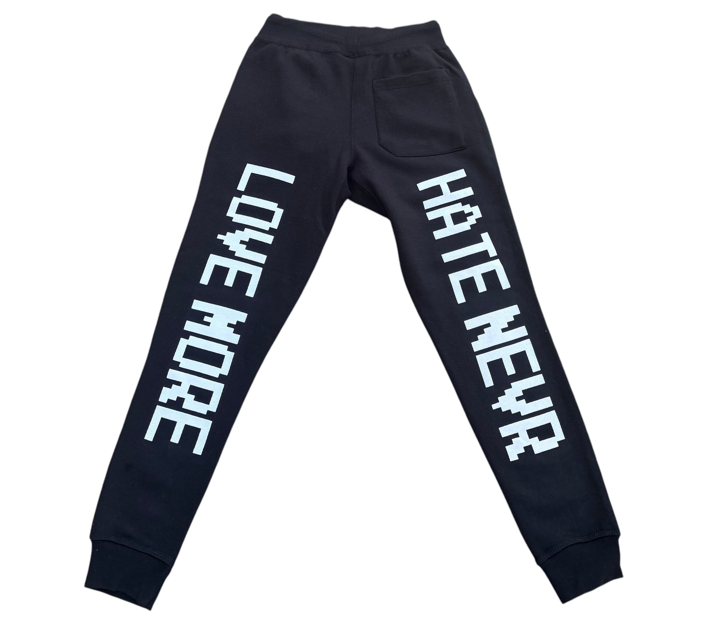 Digital Love Unisex Sweatpants - Casual Hoodie with Graphic Text, Comfortable Fit