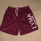 Mesh “Abbreviation” Shorts