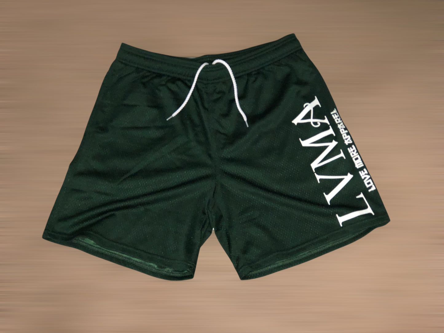 Mesh “Abbreviation” Shorts