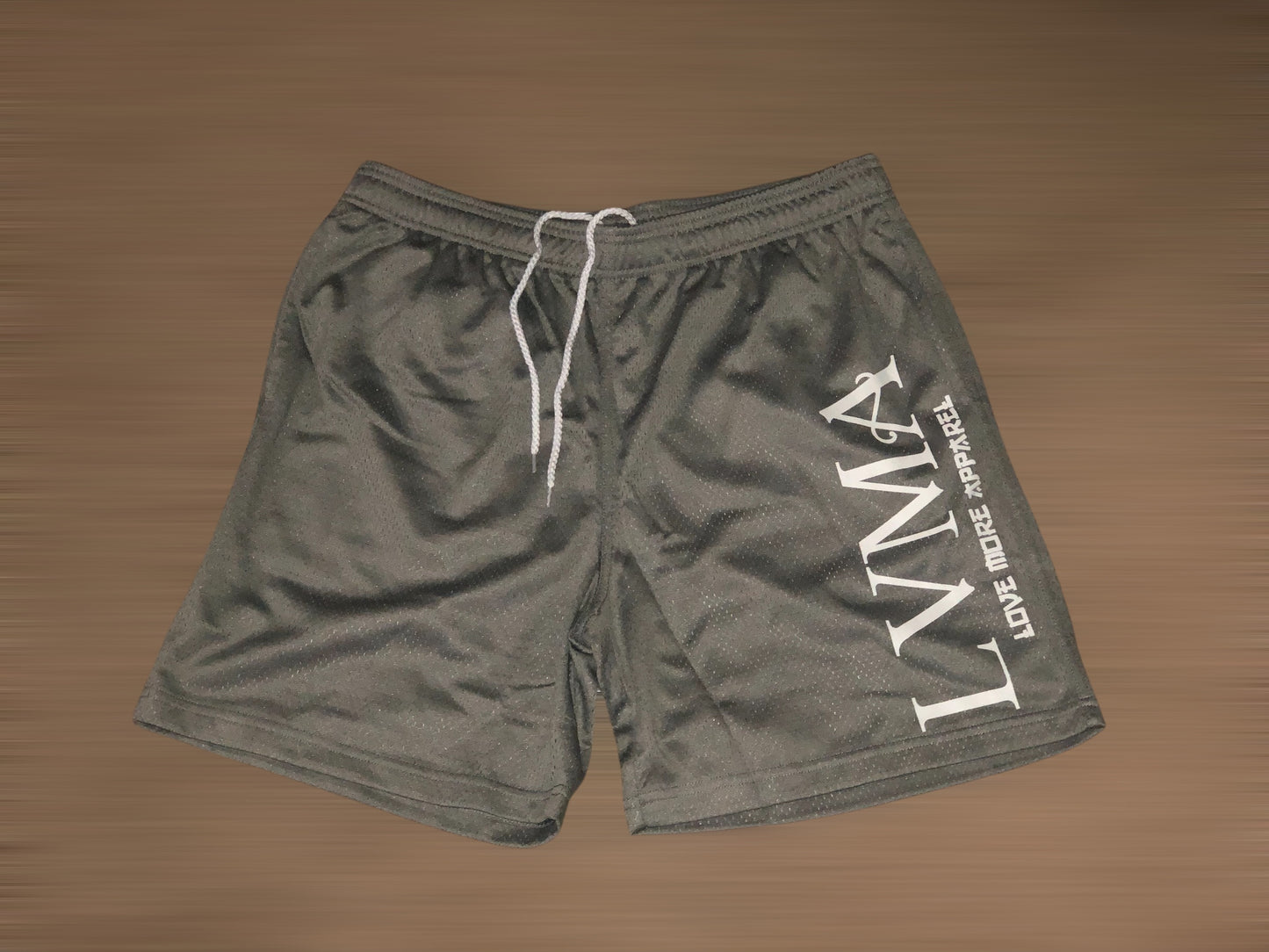 Mesh “Abbreviation” Shorts