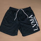 Mesh “Abbreviation” Shorts