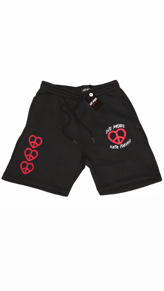 “Hearts Of Peace” Fleece Shorts