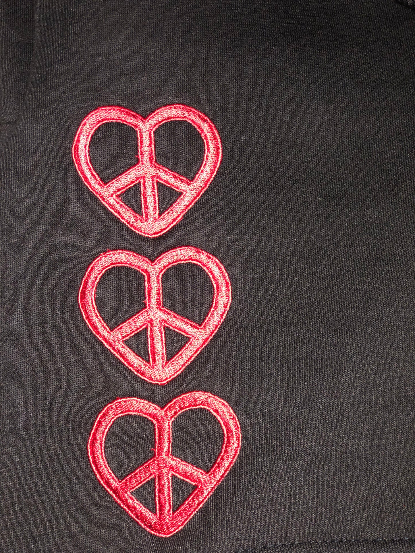 “Hearts Of Peace” Fleece Shorts